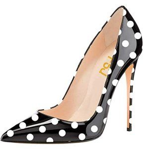 FSJ Formal Pointed Toe Pumps High Heel Stilettos